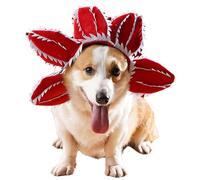 FEESHOW Funny Pet Costume Hats Pet Joker Beer Mug Demon Sunflower Hat Cosplay Dress Up Christmas Halloween Costume Accessories Type D M