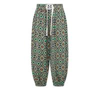 FEESHOW Girls Harem Trousers Children Hippie Dance Sports Loose Boho Trouser Hippy Colorful Kids Retro Comfy Pants Type C 7-8 Years