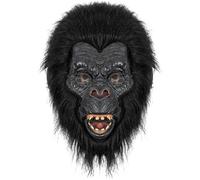 FEESHOW Gorilla Mask Simulation Full Head Latex Animal Masks for Halloween Theme Parties Cosplay Mask Type E One Size