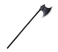 FEESHOW Halloween Plastic Prop Fancy Dress Battle Axe Devil Pitchfork Death Scythe for Cosplay Photography Axe B One Size