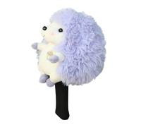 FEESHOW Jolly Hedgehog Golf Driver Cover - Big, Lively Cartoon Hedgehog, Protects Clubs and Spreads Joy on the Golf Course Purple One Size