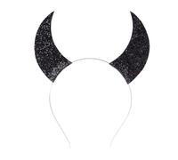 FEESHOW Kids Shining Devil Horns Halloween Headband Carnival Fancy Dress Costume Accessories Black One Size