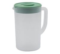 FEESHOW Large Capacity Plastic Pitcher Water Jugs with Lid for Picnics BBQ Hot/Cold Beverage Juice Tea Green 2700ML One Size