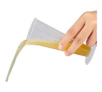 FEESHOW Plastic Measuring Jugs Transparent Measuring Cups with Graduated for Kitchen Lab White 100ml One Size