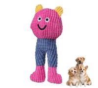 FEESHOW Puppy Teething Toys Squeaky Dog Chew Toys With Catnip Soft Plush Waffle Texture For Teeth Cleaning Interactive Play Type B One Size