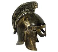 FEESHOW Retro Medieval Viking Knight Helmet Soldier Warrior Costume Hat for Halloween Carnival Cosplay Gold A One Size