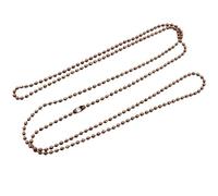 Feet Ball Bead Chain 10pcs 1.5 2.0 .4mm Length 65cm Ball Beads Chain Necklace Bead Connector for Charms Base Tray Chain for Jewellery Making(Coffee,2.4 mm)