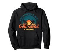 Feet covered in dust heart covered in happinnes Pullover Hoodie