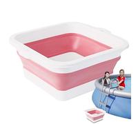 Feet Sink - Foot Wash | Soak Feet Wash | Non Raised Folding Cube with 168 Convex Massage Points, Large Size, Ideal for Hotel, Car Cleaning