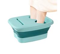 Feet Soaking Tub - Foldable Ergonomic Foot Bath Basin, Portable Massage Bucket | Pedicure Travel Camping Spa, Therapeutic Deep Soak Relief, Comfort Care Hygiene, Home Wellness Rejuvenation Relaxation