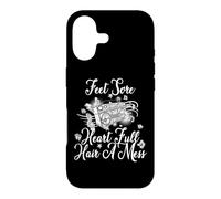 Feet sore heart full hair a mess Case for iPhone 17