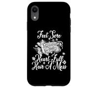 Feet sore heart full hair a mess Case for iPhone XR