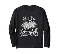 Feet Sore Heart Full Hair a Mess Long Sleeve T-Shirt