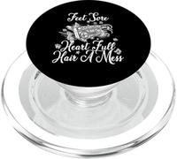Feet sore heart full hair a mess PopSockets PopGrip for MagSafe