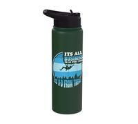 Feet Then its V-0 from There - Bouldering Rock Climber Stainless Steel Insulated Water Bottle