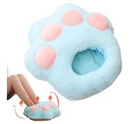 Feet Warmers Rechargeable - Cute Heating Pad Soft Plush Heated Foot Warmer | Cat Paw Feet Warmers, 3-Speed Temperatures Plush Warm Shoes for Travel, Bedroom, Offices, Home