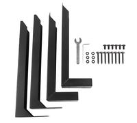 FEETER Fence Post Repair Kit Quick Fix Broken or Leaning Wood Posts Heavy Duty Steel Fence Post Anchor Ground Spike(2-Pack)