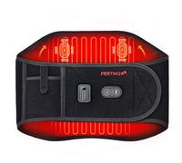 FEETMOR Portable Heating Pad, Rechargeable Battery Operated Fast Heating Pad with 3 Heat Settings and 7 Vibration Modes to Effectively Relieve Lower Back Discomfort