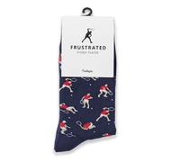 feetopia Socks with Frustrated Tennis Player Design, Funny Tennis Socks, 1 Pair per Pack - Size 8-13