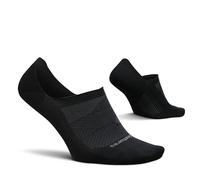 Feetures Elite Invisible Socks - Anti-Slip Sport Sock Liner with Targeted Compression - Black, L (1 Pair)