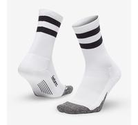 Feetures Elite Light Cushion Mini Crew Sock - Sport Sock with Targeted Compression - XL, Off-White (1 Pair)