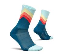 Feetures Elite Light Cushion Mini Crew Blue Swell Large