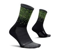 Feetures Elite Light Cushion Mini Crew Socks, Light Wave - L