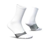 Feetures Elite Light Cushion Mini Crew Socks White, Size S