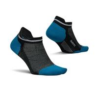 Feetures Elite Max Cushion No Show Tab Women's Sock, Black Ocean, M