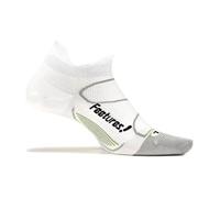 Feetures Elite No Show Socks White XL (EU 47-51) - Ultimate Comfort for Running and Training