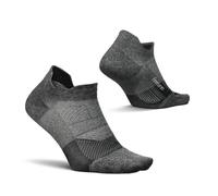 Feetures Elite Ultra Light Cushion Ankle Socks - Sport Sock with Targeted Compression - New Gray, S (1 Pair)