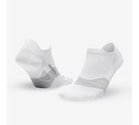 Feetures Elite Ultra Light Cushion Ankle Socks - Sport Sock with Targeted Compression - New White, S (1 Pair)