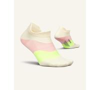 Feetures Elite Ultra Light No Show Tab Socks Beige Pink Yellow - S