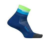 Feetures Elite Ultra Light Quarter Socks Blue S (EU) - Ultimate Comfort for Running and Training
