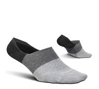 Feetures Everyday Hidden Colourblock Men's Socks, Charcoal - Medium