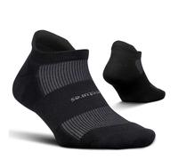 Feetures High Performance Cushion Ankle Sock - No Show Socks for Women & Men with Heel Tab - Black, S (1 Pair)