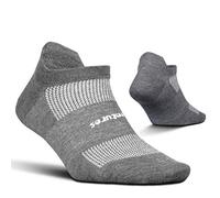 Feetures High Performance Ultra Light Ankle Sock - No Show Socks for Women & Men with Heel Tab - Heather Gray, S (1 Pair)