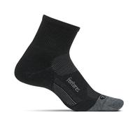 Feetures M10 Ultra Light Quarter Socks in Charcoal - Perfect for Running Comfort