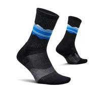 Feetures Trail Max Cushion Mini Crew Socks, Blue Ridge Charcoal - M