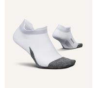 Feetures Unisex Elite Ultra Light No Show Tab White - White/Grey Nylon - Size X-Large
