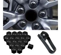 FEETYDC 20 Pcs Wheel Nut Caps Bolt Covers, for Ford KUGA 2008-2012 Wheel Nut Covers Hexagonal Tire Nut Covers with Removal Tool,B-17MM