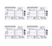 Feeuid 4X ECG 7 Step Ruler, ECG 7 Step Ruler for ECG/EKG Interpretation, Rapid and Quick Cardiac Analysis and Measurement Tool