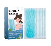 Feever Cooling Gel Patches - 16 Sheets 5x12cm | Forehead Ice Patch | Cooling Patches for Feever Relief, Relieve Headache, Toothache Pain, Drowsiness, Fatigue, Refreshing, Sunstroke