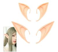 Feezi Pixie Elf Ear, Fairy Ears, Cosplay Halloween Party Live broadcast Props, Anime Party Dress Up Costume, Masquerade Ball Elven Vampire Ears(2 Pair)