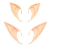 Feezi Pixie Elf Ear, Fairy Ears, Cosplay Halloween Party Live broadcast Props, Anime Party Dress Up Costume, Masquerade Ball Elven Vampire Ears(2 Pair)