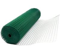 FEFE® Green PVC Coated Chicken Rabbit Wire Welded Mesh Fence For Garden Fencing Guard Barrier (1.2 x 45M)