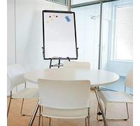 FEFE Whiteboard Tripod Magnetic 24" x 36" Inches Standing Flip Chart Easel Lightweight Adjustable with Eraser/Pens/Magnets