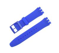 FEFHFKZCZZ 12mm 16mm 17mm 19mm 20mm For Swatch Women Men Replacement Color Rubber Strap Bracelet Watch Accessories(Blue,16mm)