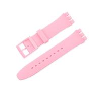 FEFHFKZCZZ 12mm 16mm 17mm 19mm 20mm For Swatch Women Men Replacement Color Rubber Strap Bracelet Watch Accessories(Light pink,12mm)