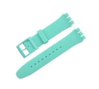 FEFHFKZCZZ 12mm 16mm 17mm 19mm 20mm For Swatch Women Men Replacement Color Rubber Strap Bracelet Watch Accessories(Mint green,12mm)